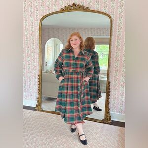 BloomChic Plaid Flannel Shirtdress